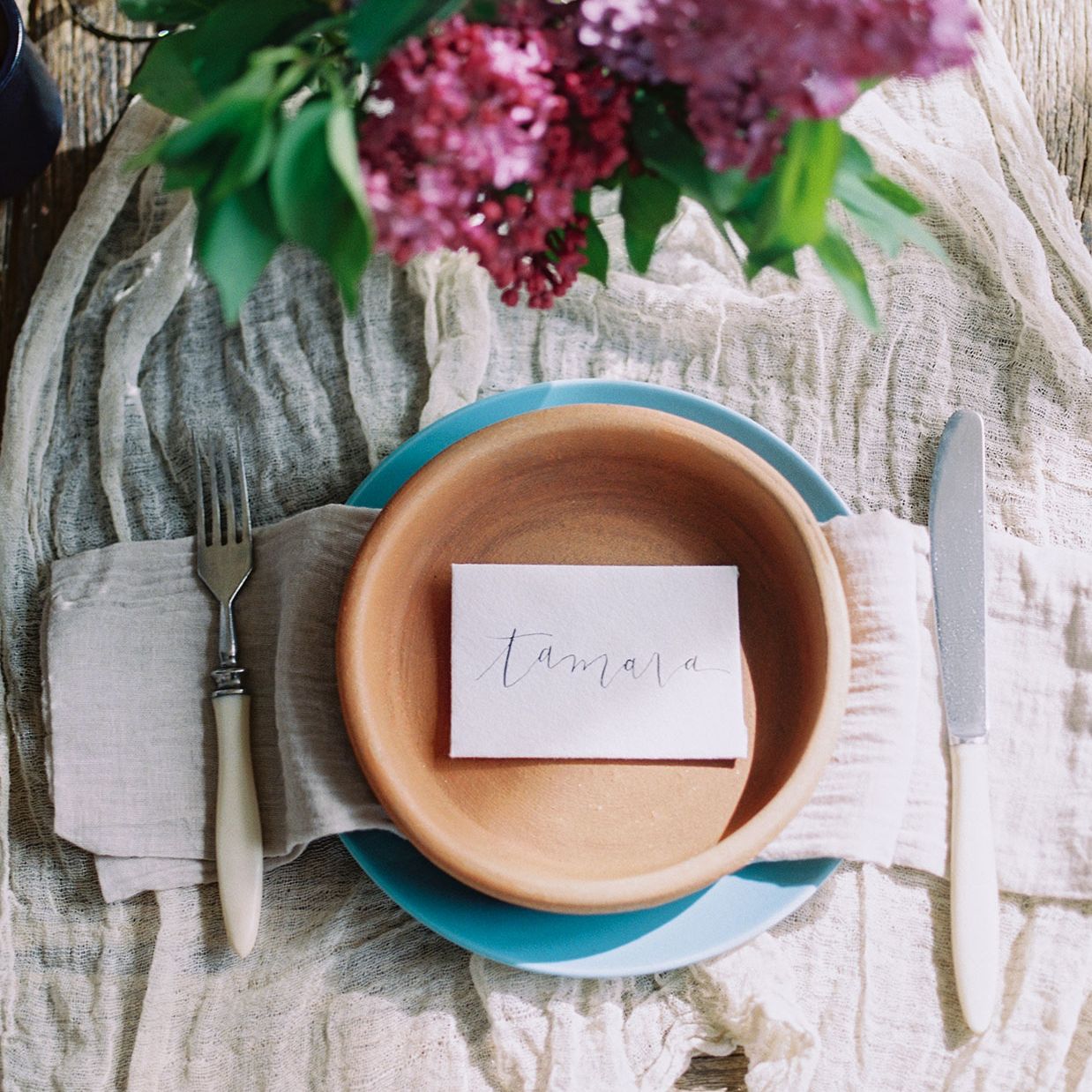 Hosting Guest table setting